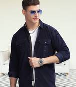 Men's corduroy casual shirt | double pocket shirt