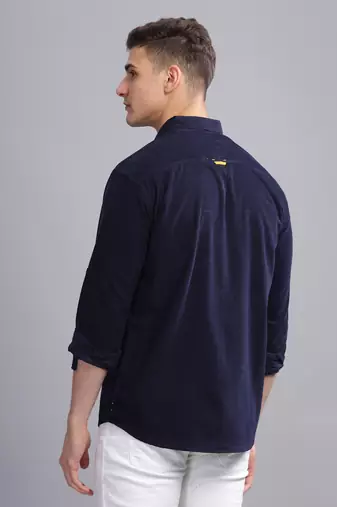 Men's corduroy casual shirt | double pocket shirt