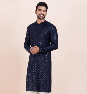Woven Kurta Pyjama Set For Mens 1