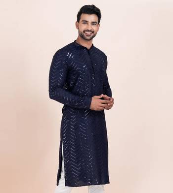 Woven Kurta Pyjama Set For Mens 2