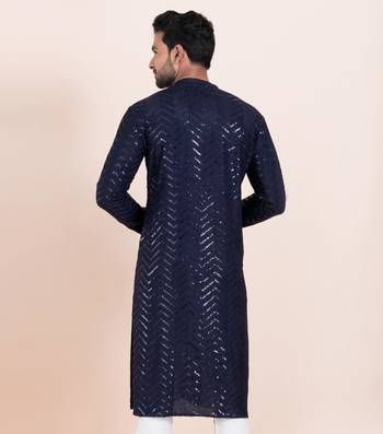 Woven Kurta Pyjama Set For Mens 3