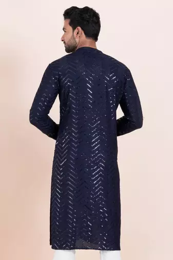 Woven Kurta Pyjama Set For Mens
