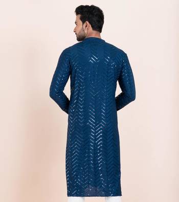 Woven Kurta Pyjama Set For Mens 4