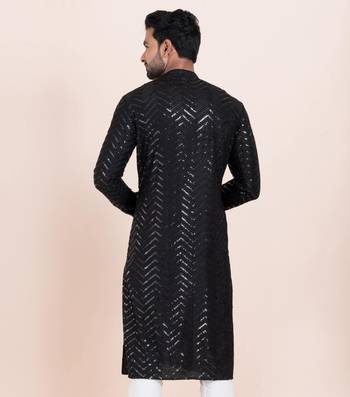 Woven Kurta Pyjama Set For Mens 3