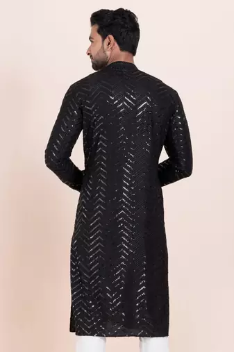 Woven Kurta Pyjama Set For Mens