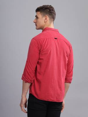 Men's corduroy casual shirt | double pocket shirt 4