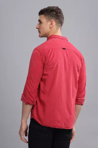Men's corduroy casual shirt | double pocket shirt