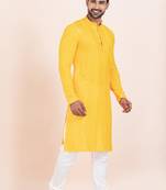 Woven Kurta Pyjama Set For Mens
