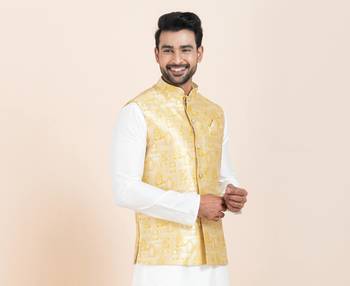 Woven Waistcoat For Mens 1