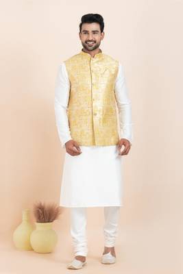 Woven Waistcoat For Mens 4
