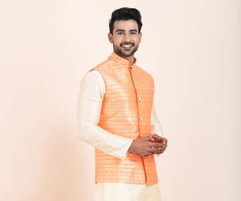 Woven Waistcoat For Mens 1