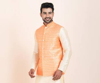 Woven Waistcoat For Mens 2