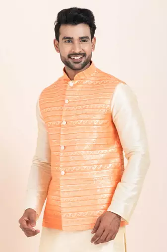 Woven Waistcoat For Mens