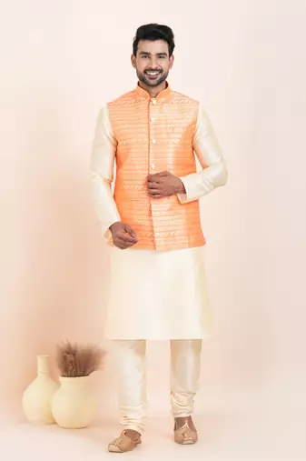 Woven Waistcoat For Mens