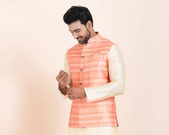 Woven Waistcoat For Mens 2