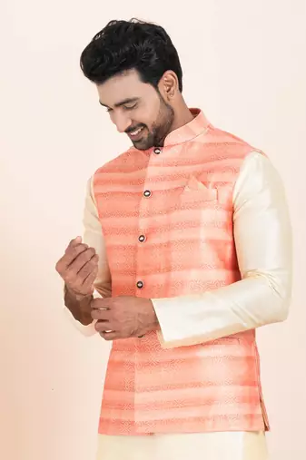 Woven Waistcoat For Mens