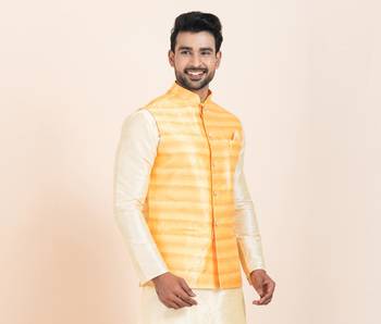 Woven Waistcoat For Mens 2