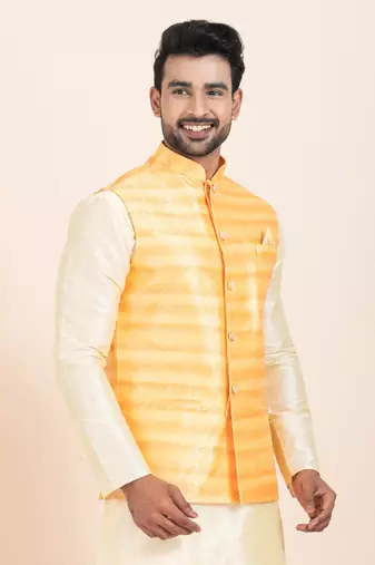 Woven Waistcoat For Mens