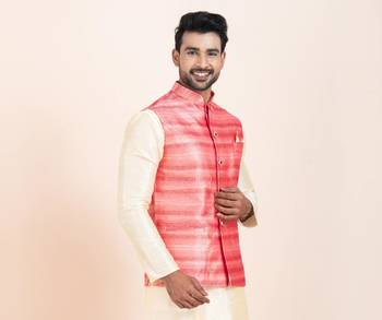 Woven Waistcoat For Mens 1