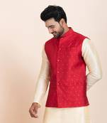 Woven Waistcoat For Mens