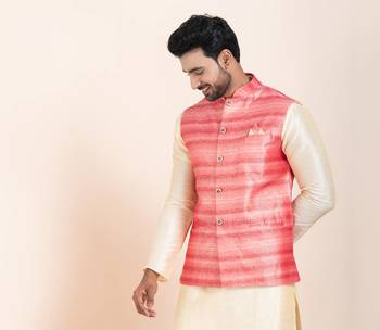 Woven Waistcoat For Mens 2