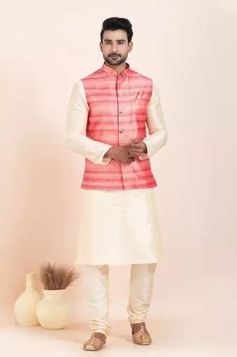 Woven Waistcoat For Mens
