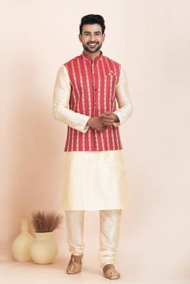 Woven Waistcoat For Mens 3