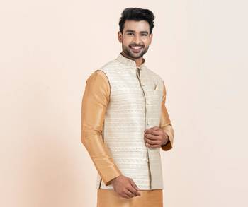 Woven Waistcoat For Mens 1