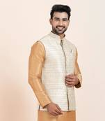 Woven Waistcoat For Mens