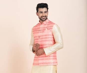 Woven Waistcoat For Mens 2