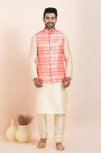 Woven Waistcoat For Mens
