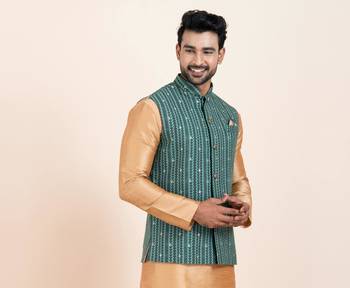 Woven Waistcoat For Mens 1