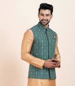 Woven Waistcoat For Mens