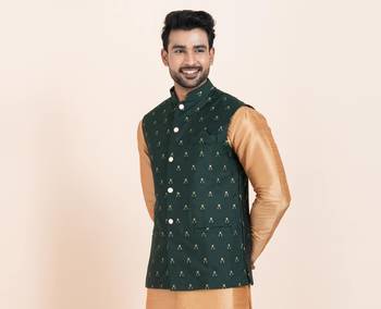 Woven Waistcoat For Mens 1
