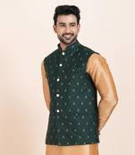Woven Waistcoat For Mens