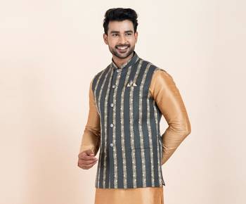 Woven Waistcoat For Mens 1