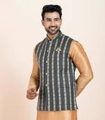 Woven Waistcoat For Mens