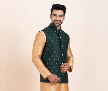 Woven Waistcoat For Mens 2