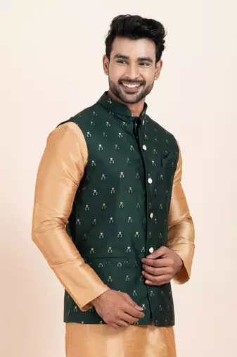 Woven Waistcoat For Mens