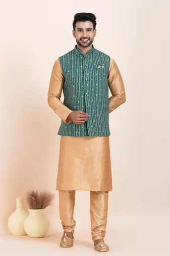 Woven Waistcoat For Mens