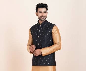 Woven Waistcoat For Mens 2