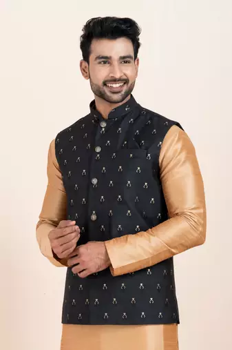 Woven Waistcoat For Mens