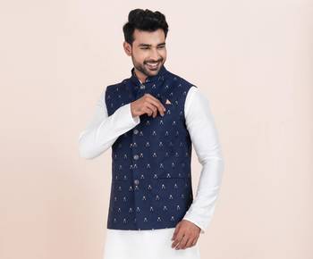 Woven Waistcoat For Mens 2