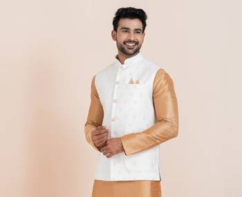 Woven Waistcoat For Mens 1