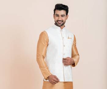 Woven Waistcoat For Mens 2