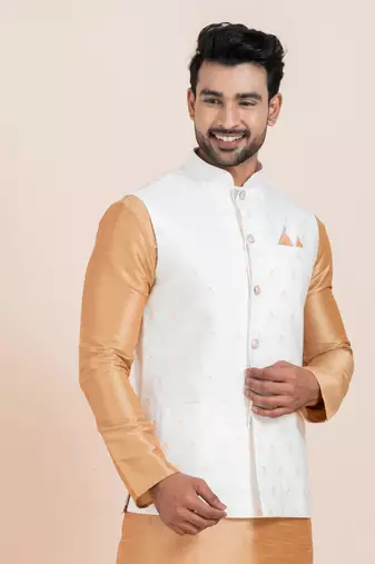 Woven Waistcoat For Mens