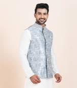 Woven Waistcoat For Mens