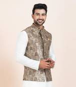 Woven Waistcoat For Mens