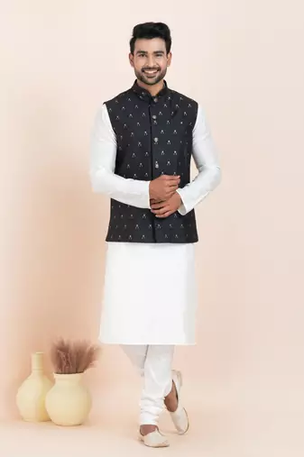 Woven Waistcoat For Mens