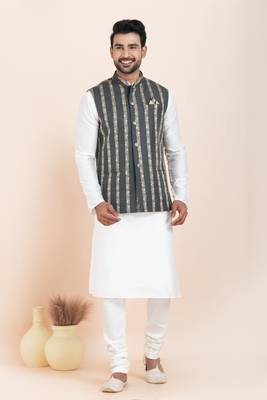 Woven Waistcoat For Mens 4